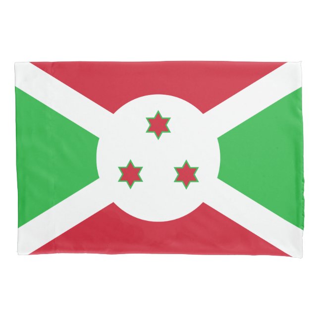 Housse D'oreillers Drapeau patriotique du Burundi (devant)