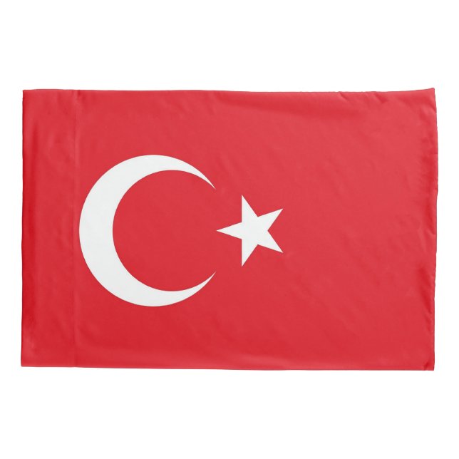 Housse D'oreillers Drapeau Patriotique Simple Pillowcase de Turquie (Dos)