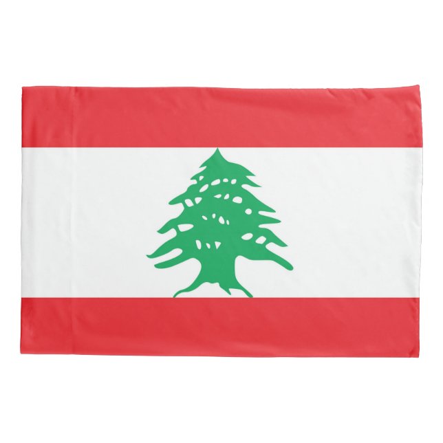 Housse D'oreillers Drapeau Patriotique Simple Pillowcase du Liban (Dos)