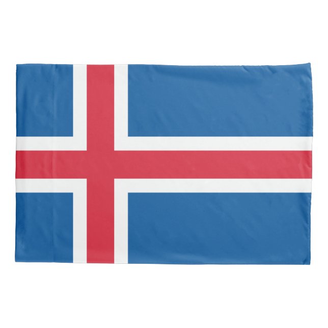 Housse D'oreillers Drapeau Patriotique simple Pillowcase Islande (Dos)