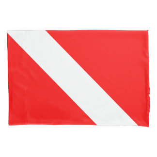 Housse D'oreillers Drapeau Plongée Plongée Plongée Plongée Diver Down