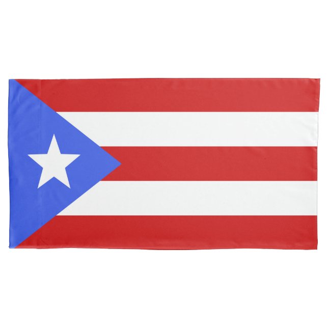 Housse D'oreillers Drapeau Porto Rico (devant)