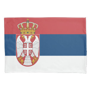 Housse D'oreillers Drapeau serbe