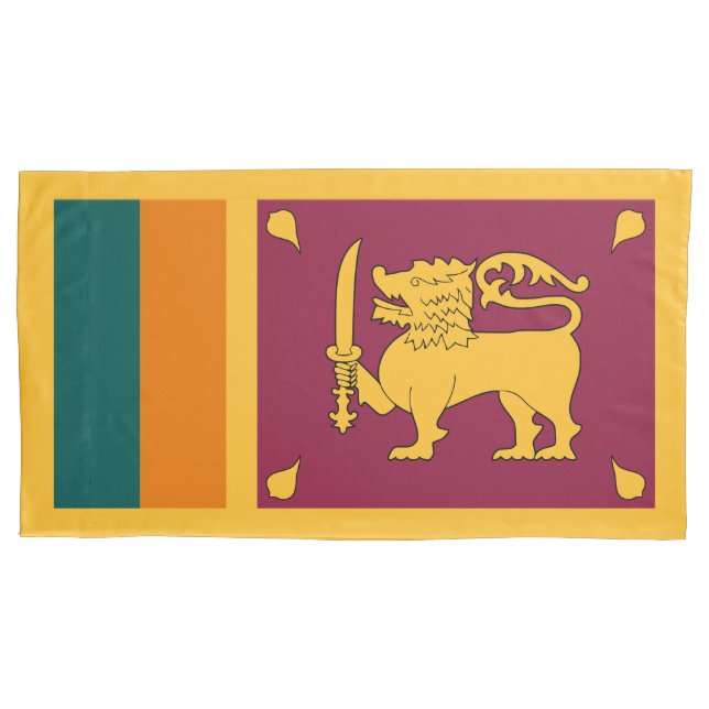 Housse D'oreillers Drapeau Sri Lanka (devant)