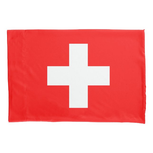 Housse D'oreillers Drapeau Suisse (devant)