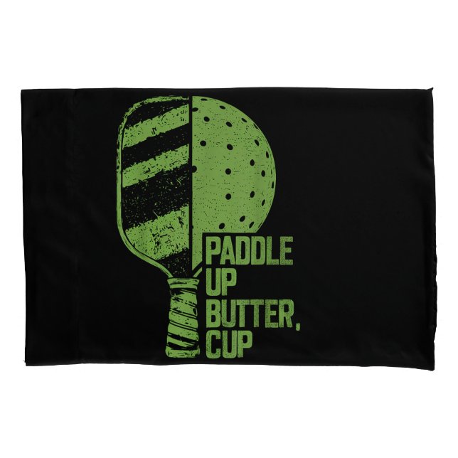 Housse D'oreillers Drôle Pickleball Paddle Up Butter Cup (devant)