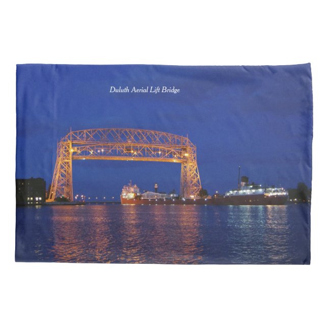 Housse D'oreillers Duluth Aerial Lift Bridge & John G. Munson (Dos)