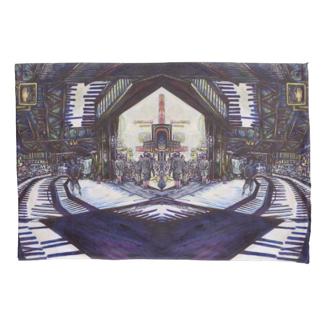 Housse D'oreillers Dusting the Piano (devant)