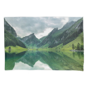 Housse D'oreillers Eau Lac Alpes suisses