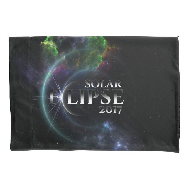 Housse D'oreillers Éclipse solaire 2017 (devant)