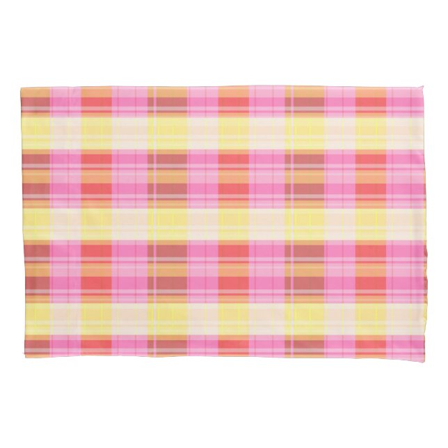 Housse D'oreillers Écran Plaid Coloré (devant)