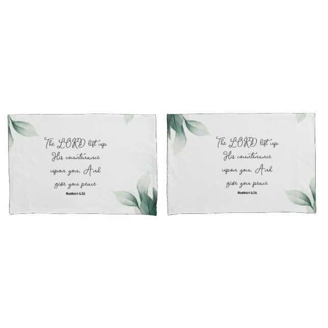 Housse D'oreillers Écriture Pillowcase (devant-Set)