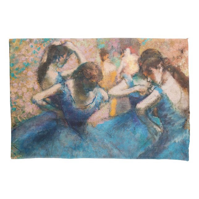 Housse D'oreillers Edgar Degas - Danseuses en bleu (devant)