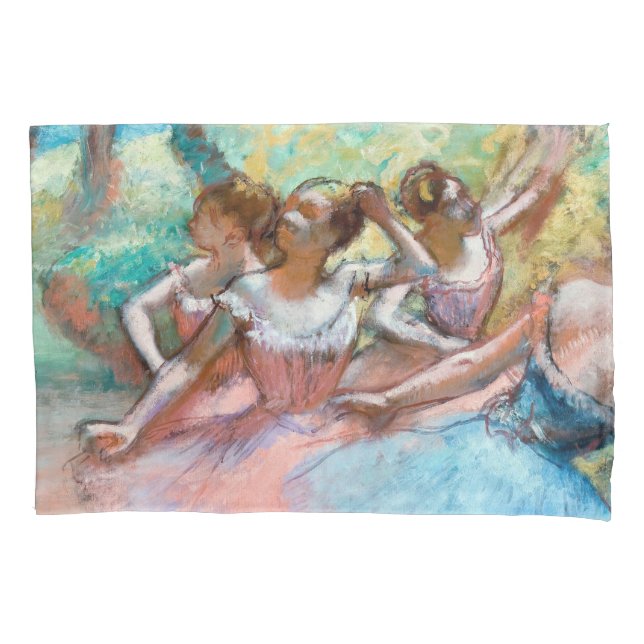 Housse D'oreillers Edgar Degas - Quatre Ballerinas sur scène (devant)