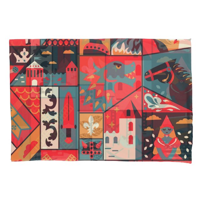 Housse D'oreillers Élégance médiévale : Conception Motif transparente (devant)