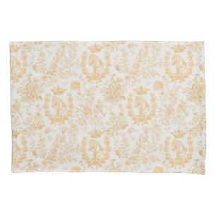 Housse D'oreillers Elégant chic or beige Equestrio Toile