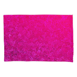 Housse D'oreillers Elégant et moderne fuschia rose abstrait motif