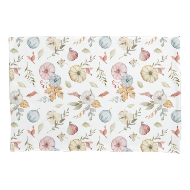 Housse D'oreillers Elégant Motif d'aquarelle d'automne (devant)