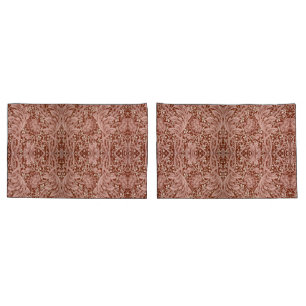 Housse D'oreillers Elégant William Morris Floral Bleu Motif blanc