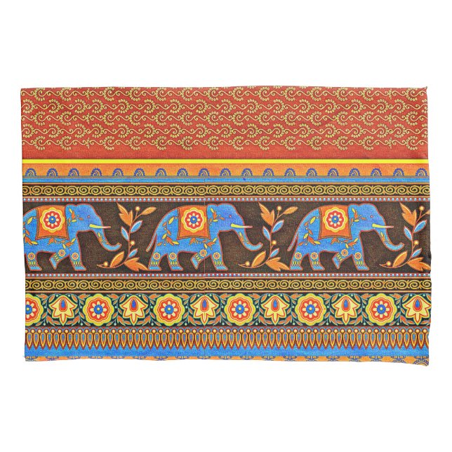Housse D'oreillers Éléphants brillants (devant)