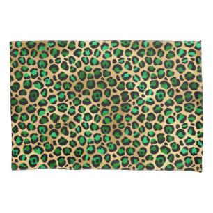 Housse D'oreillers Emerald et Gold Safari Series Design 8