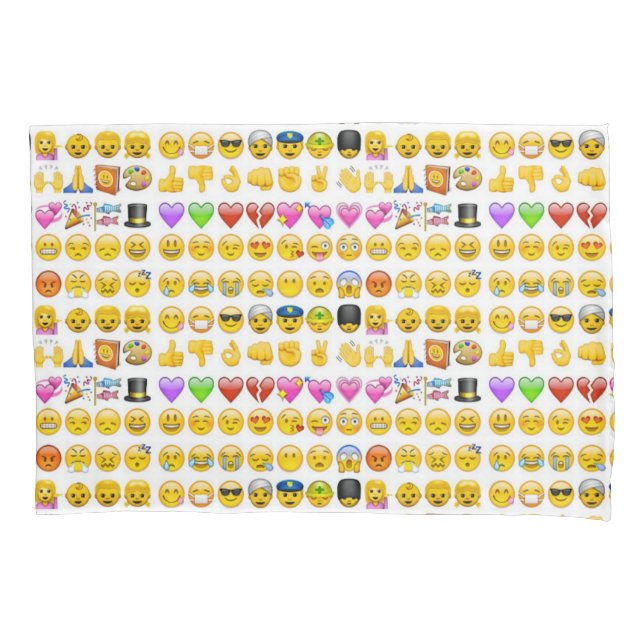 Housse D'oreillers emoji (devant)