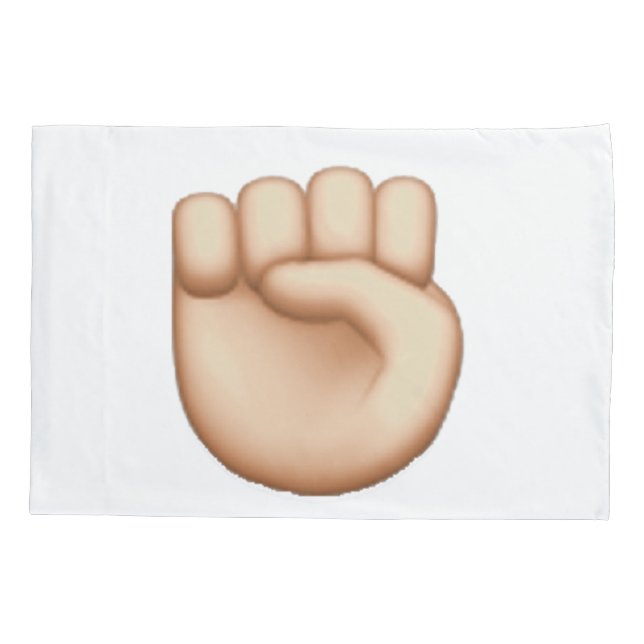 Housse D'oreillers Emoji - Poing levé (Dos)