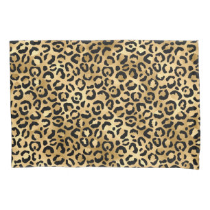 Housse D'oreillers Empreinte de léopard de luxe-Cosy Glam Animal Moti
