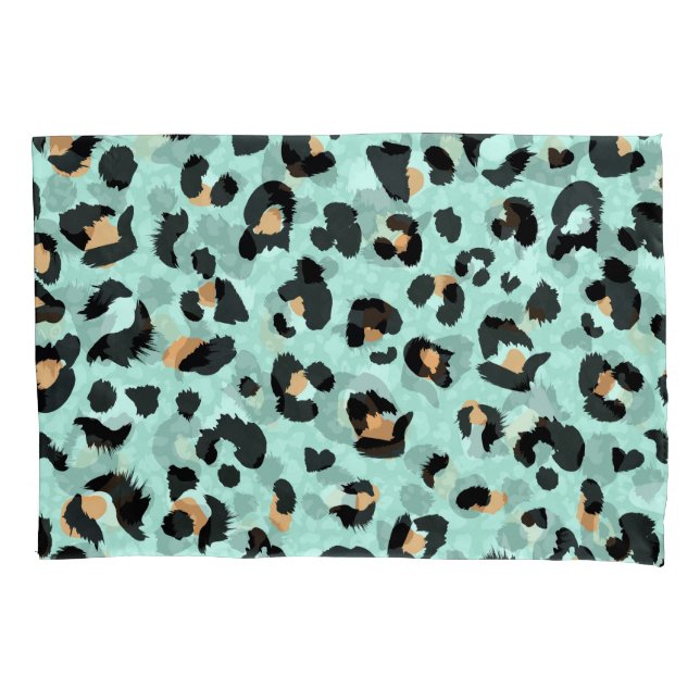 Housse D'oreillers Empreinte de léopard, motif animal (devant)