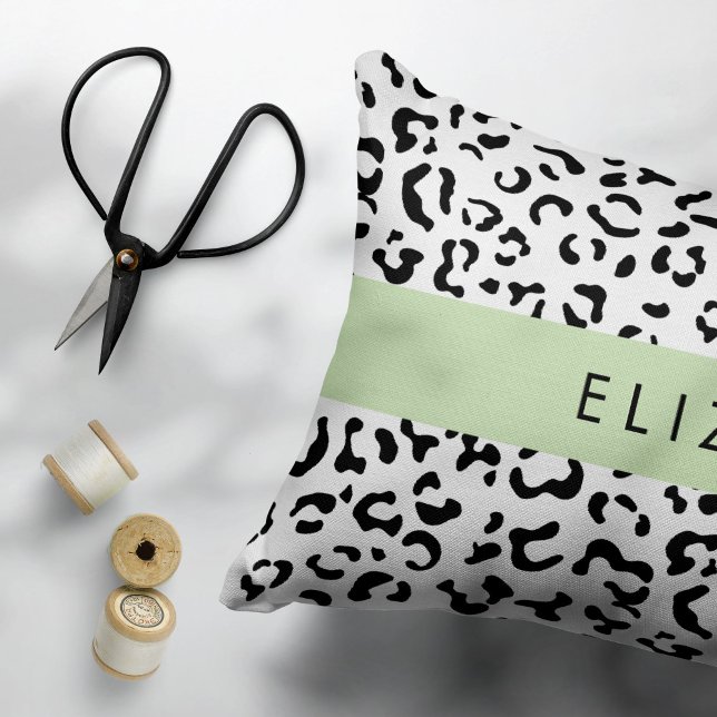 Housse D'oreillers Empreinte de léopard, Spots, Noir Et Blanc, Votre  (Créateur téléchargé)