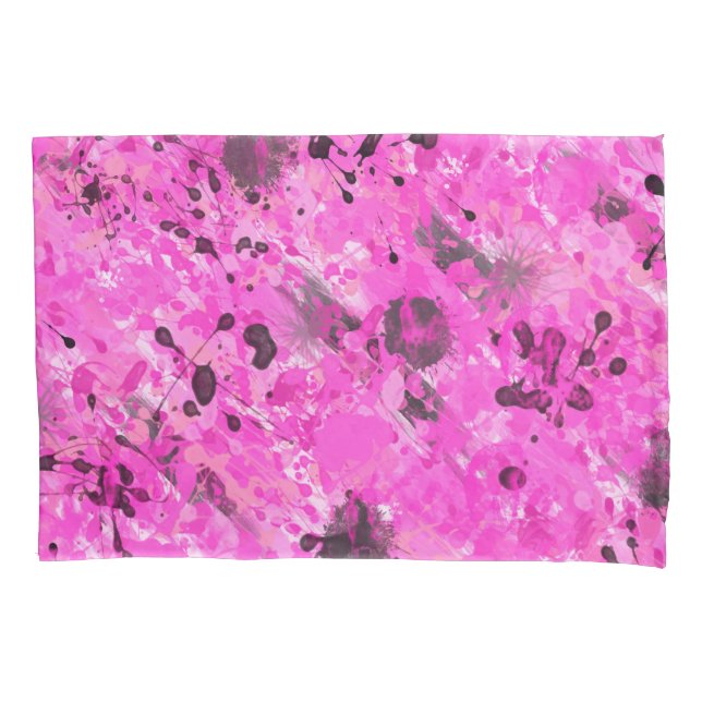 Housse D'oreillers Encre rose (devant)