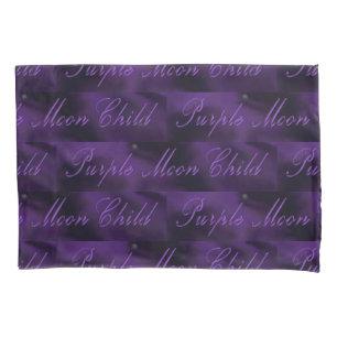 Housse D'oreillers Enfant mauve lune