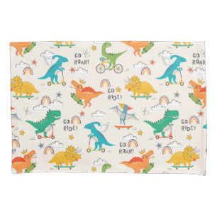 Housse D'oreillers Enfants Dinosaur Motif voyageur