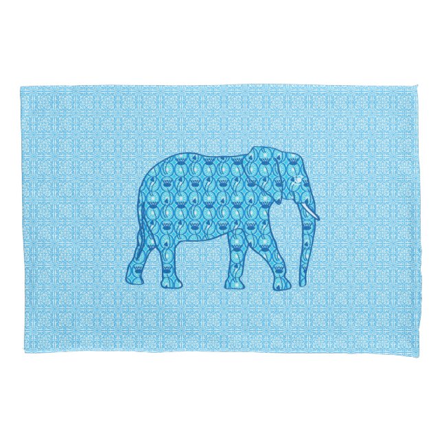 Housse D'oreillers Ephène de fleur de Lotus - turquoise (devant)