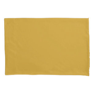 Housse D'oreillers Epicé moutarde Jaune couleur solide Impression, Vi