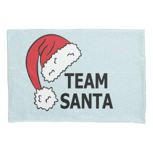 Housse D'oreillers Équipe Santa ,Cadeau de Noël Cool