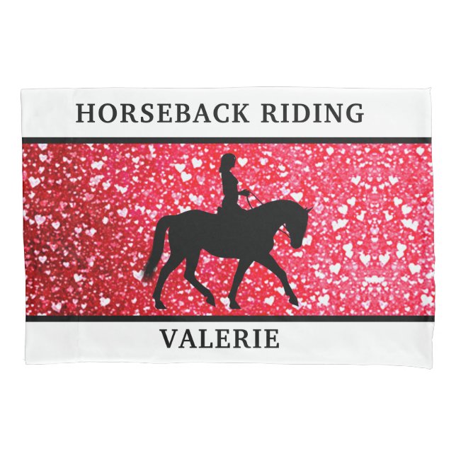 Housse D'oreillers Équitation Cheval & Rider Pillowcase (devant)