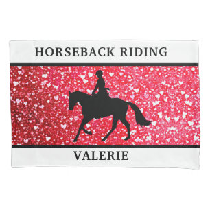 Housse D'oreillers Équitation Cheval & Rider Pillowcase