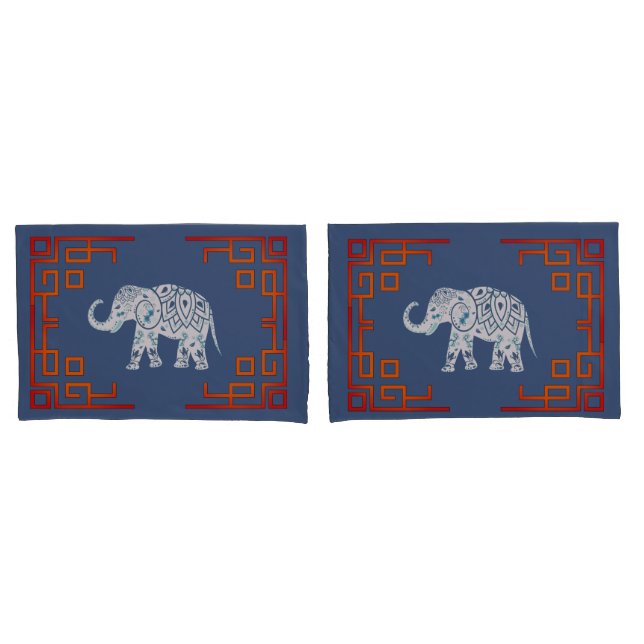 Housse D'oreillers Escaliers Exotiques Asiatiques (devant-Set)