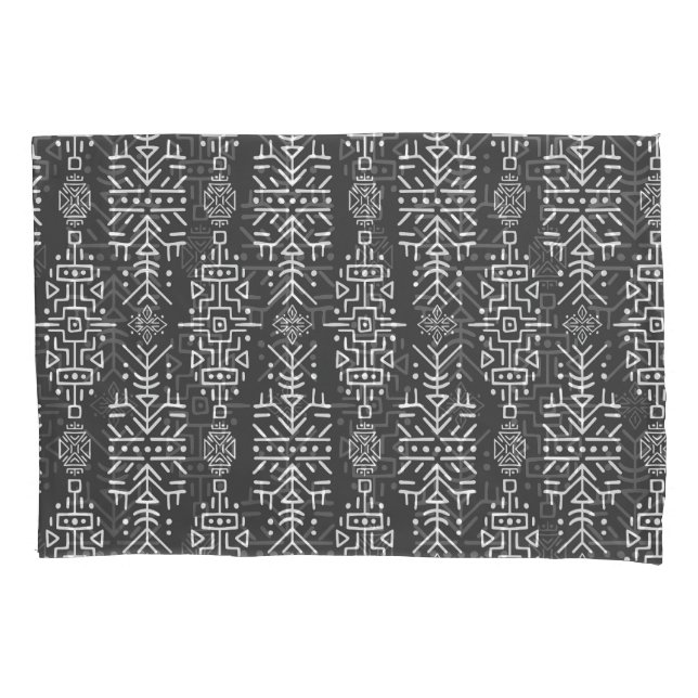 Housse D'oreillers Ethnic Boho Chic : Une conception tribale transpar (devant)