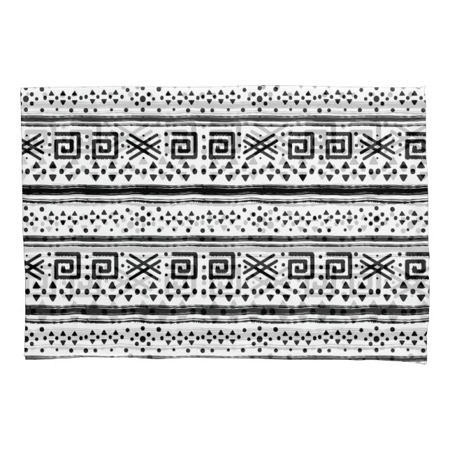 Housse D'oreillers Ethnic Boho Tribal Art Print (devant)