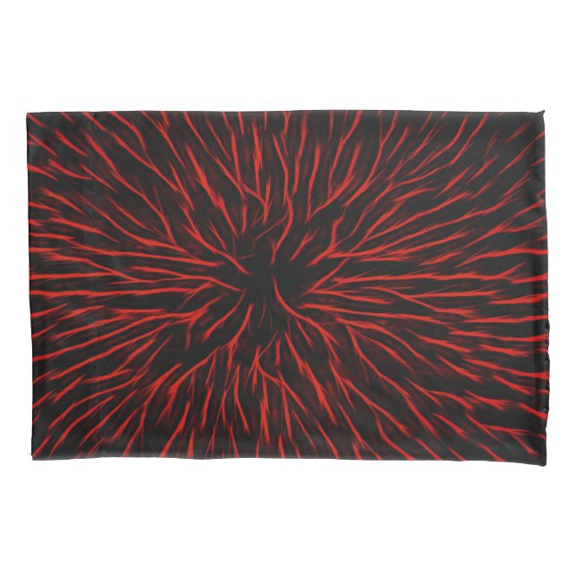 Housse D'oreillers Étincelle rouge à chaud brillant Abstrait (devant)
