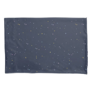 Housse D'oreillers Étoiles mignonnes sur un ciel nocturne scintillant
