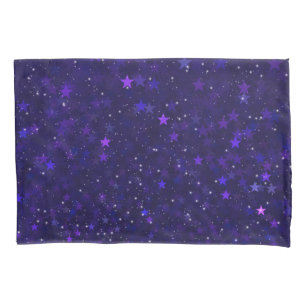 Housse D'oreillers Étoiles pourpres de Bokeh