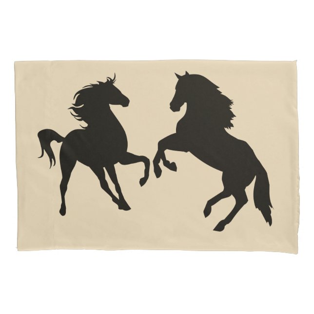 Housse D'oreillers Étui de coussin de cheval pour couple ou choisisse (devant)