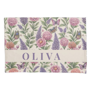 Housse D'oreillers Étui de coussin floral et botanique personnalisé