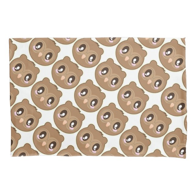 Housse D'oreillers Étui simple taille standard/hibou (devant)