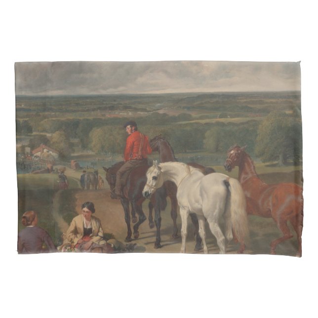 Housse D'oreillers Exercice des chevaux royaux (art équin) (devant-gauche)