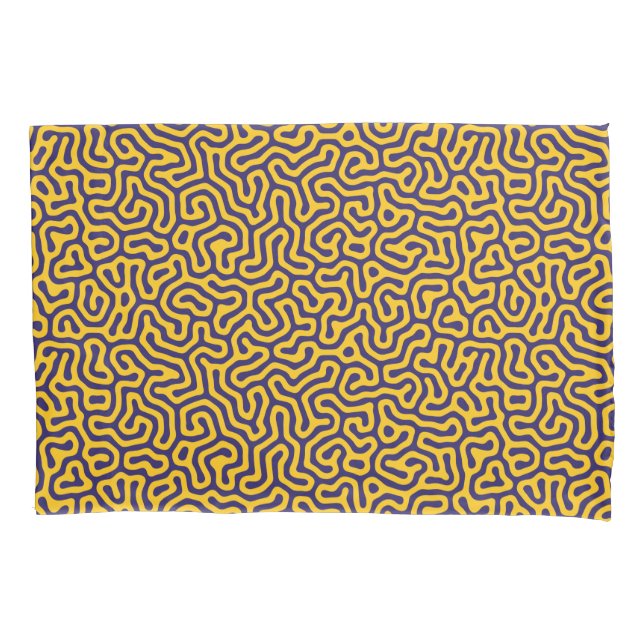 Housse D'oreillers Explorer des motifs abstraits vibrants en violet f (devant-gauche)