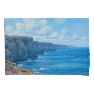 Housse D'oreillers "Falaises d'Endless Horizon" - Un paysage marin ga